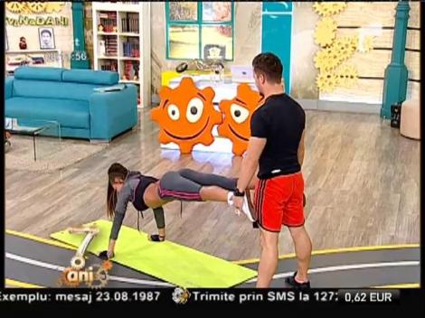Scapă de kilogramele în plus cu ajutorul partenerei tale! Ce exerciţii fizice îţi propune Florin Neby