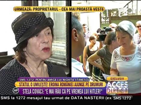 Stela Covaci, eroina României ajunge pe drumuri