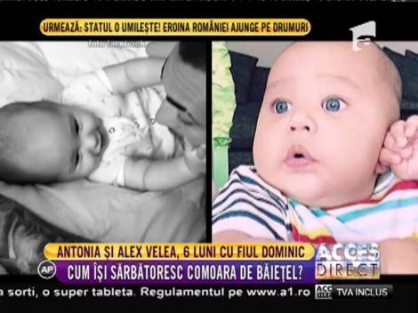 Antonia și Alex Velea, 6 luni cu fiul Dominic