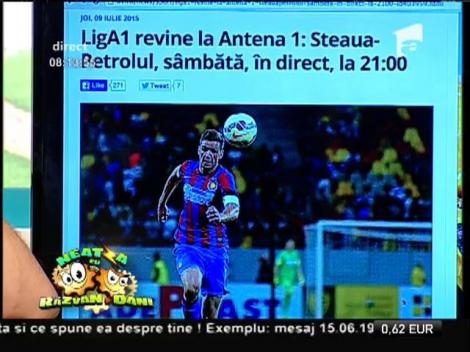 Smiley News: Liga 1 revine la Antena 1! Steaua - Petrolul, sâmbătă, de la ora 21:00