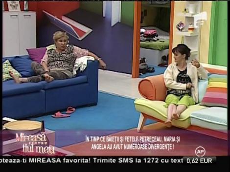 Maria și Angela, contraziceri majore în timp ce restul concurenților petreceau
