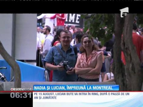 Nadia Comăneci și Lucian Bute, împreună la Montreal