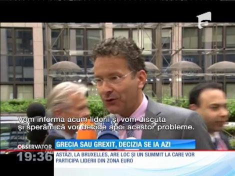 Liderii europeni hotărăsc soarta Greciei
