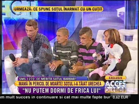 O mamă cu 9 copii, atacată de fostul soţ cu un cuţit