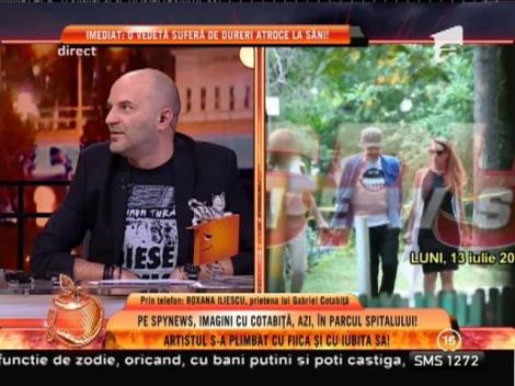 VIDEO! Gabriel Cotabiță, filmat în timp ce se plimbă în parcul spitalului