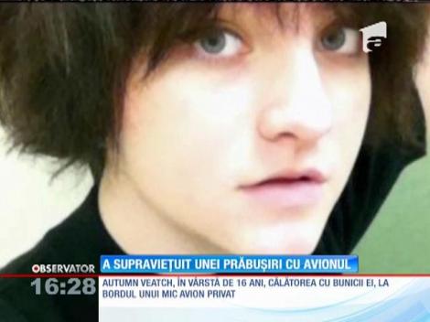 O tânăra de 16 ani a supravieţuit unei prăbuşiri cu avionul