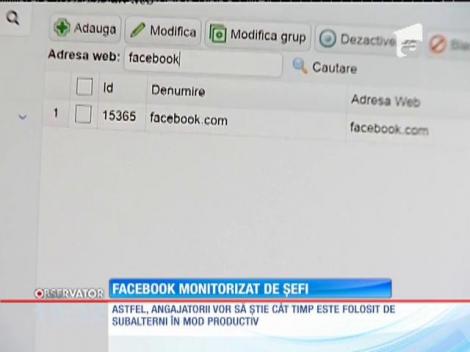 Facebook monitorizat de şefi