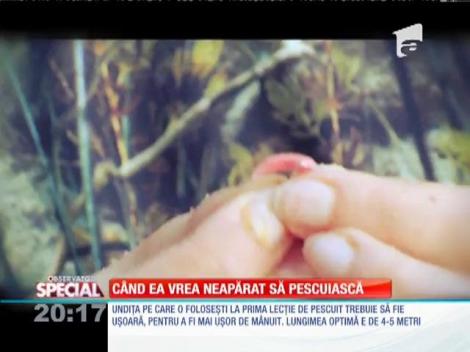 Special! Când ea vrea neapărat să pescuiască