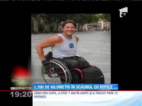 Vasile, un bărbat din Lugoj, a pornit într-un turneu de 1700 de kilometri, în cărucior