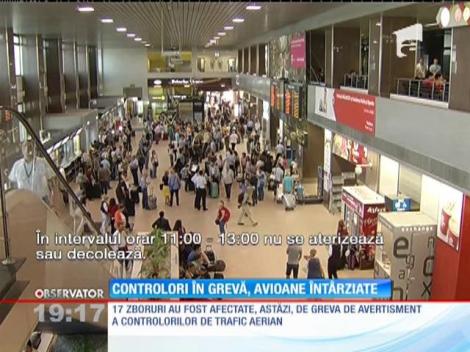 Greva controlorilor de trafic aerian a paralizat Aeroportul Henri Coandă