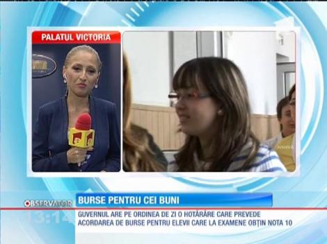 Bursă specială pentru elevii de nota 10