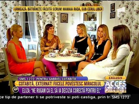 Fiicele lui Gabriel Cotabiţă: ”Tata își dorește să revină pe scenă”