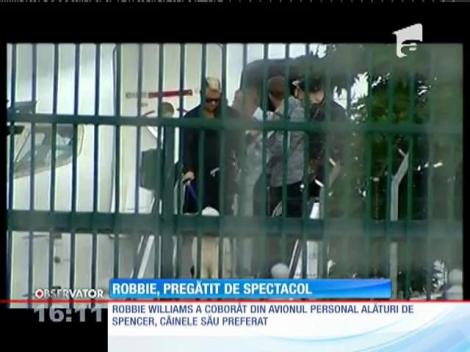 Robbie Williams, pregătit pentru spectacol