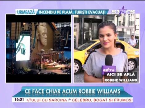 Ce face acum Robbie Williams! A mai rămas puțin până la marele eveniment!
