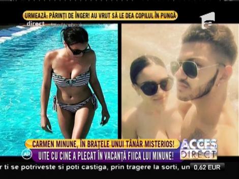 Carmen Minune, în brațele unui tânăr misterios