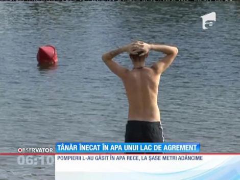 Un tânăr de 19 ani a murit înecat într-un lac de agrement din Vrancea