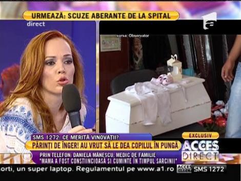 Medicul care a urmărit sarcina Mihaelei: ”Copilul putea fi sigur salvat”