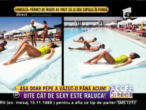 Raluca, soția lui Pepe, poze sexy pe plajă