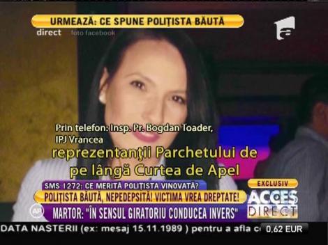 Politista băută, în continuare nepedepsită. Victima a stat mai mult prin spital de când a fost lovită!