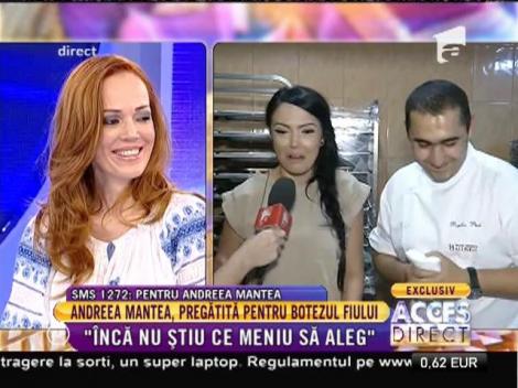 Andreea Mantea, pregătită pentru botezul fiului. La petrecere se va asculta și manele!