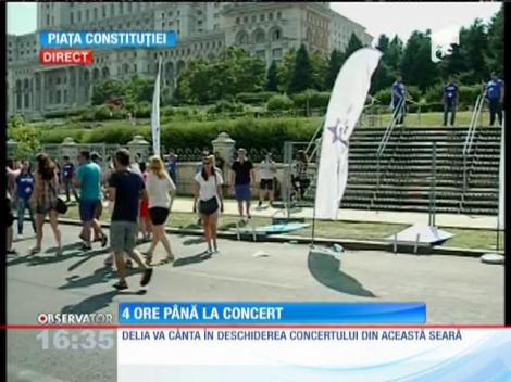 Concert Robbie Williams. S-au deschis porțile de acces în spațiul destinat spectatorilor