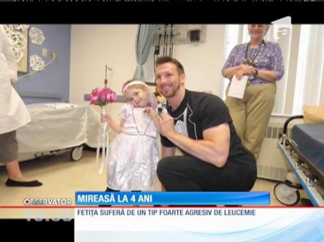 O fetiţă bolnavă de cancer din SUA şi-a văzut împlinit visul de a fi mireasă