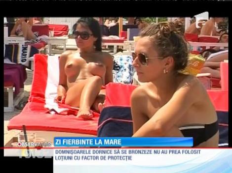 Plaja din Mamaia, mai goală decât în alţi ani