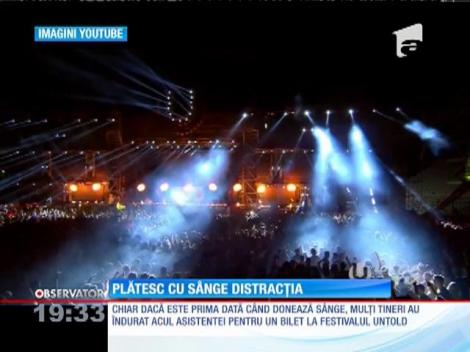 Donezi sângele şi primeşti un bilet pentru festivalul Untold