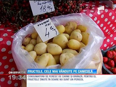 Fructele, alimentele cele mai vândute pe caniculă