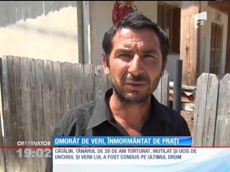Cătălin, tânărul torturat până la moarte de propriile rude, condus pe ultimul drum