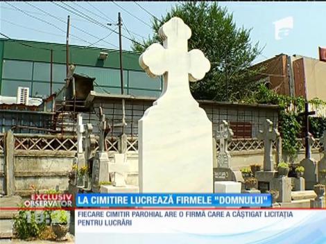 În cimitire pot face lucrări doar firmele aprobate de biserică