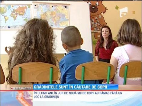 Grădinițele sunt în căutare de copii