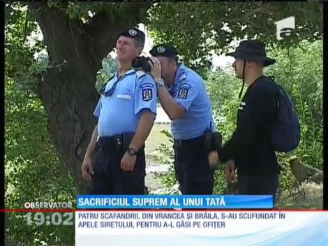 Update / Şeful mascaţilor din IPJ Vrancea a dispărut în apele râului Siret. Bărbatul şi-a salvat fiica de la înec