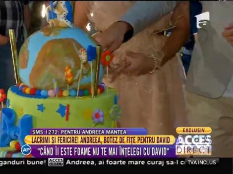 Botez de fițe pentru David, fiul Andreei Mantea