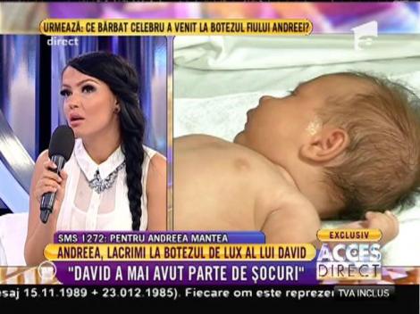 Andreea Mantea despre David: "Când el plânge, plâng și eu cu el"