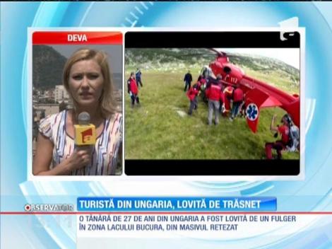 O turistă din Ungaria, a fost lovită de un fulger, în zona Lacului Bucura, din Masivul Retezat