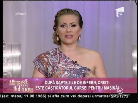 Este oficial! Cristi a câştigat maşina pusă în joc la Mireasă pentru fiul meu