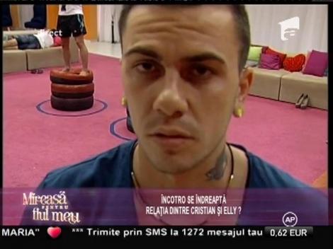 Cristian şi Elly, în pragul despărţirii!? Ce s-a întâmplat între cei doi concurenţi