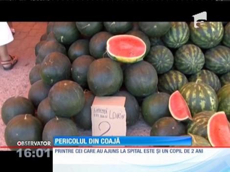 Două familii au ajuns la spital după ce au mâncat din același pepene