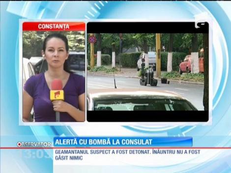 Mobilizare impresionantă de forţe, după o alertă cu bombă la Consulatul General al Turciei de la Constanţa