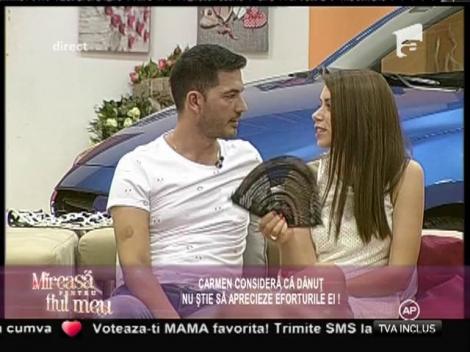Carmen, supărată la culme pe Dănuţ! Care a fost motivul discuţiei lor
