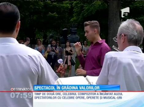 Compozitorul şi dirijorul Matei Bucur Mihăescu le-a oferit bucureştenilor un spectacol de muzică