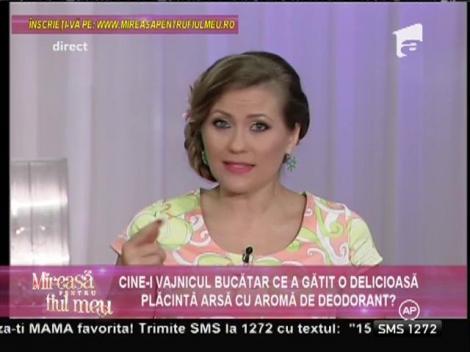 Andrada, o "bucătăreasă" desăvârşită! A gătit plăcinte, dar le-a ars