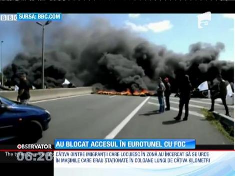 După aproape o lună de când Eurotunelul de sub Canalul Mânecii a fost închis, protestele au izbucnit din nou!