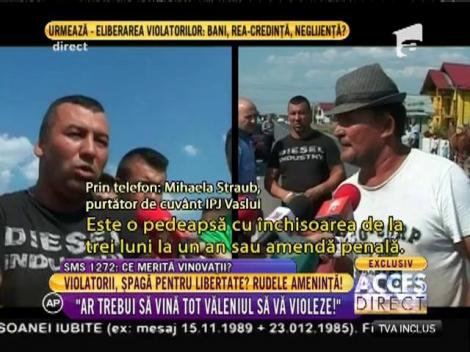 Reacţia poliţiei la ameninţările sătenilor făcute presei