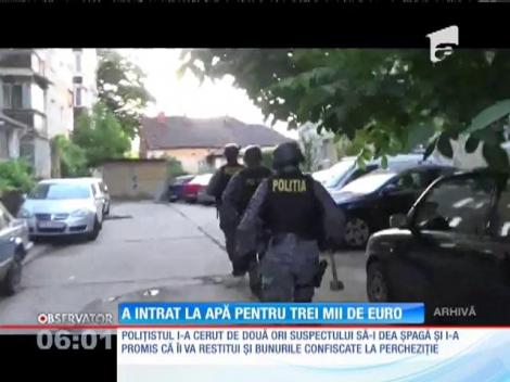 Un subcomisar de poliţie a intrat la apă pentru trei mii de euro. Atât i-a cerut unui suspect să facă pierdut un dosar