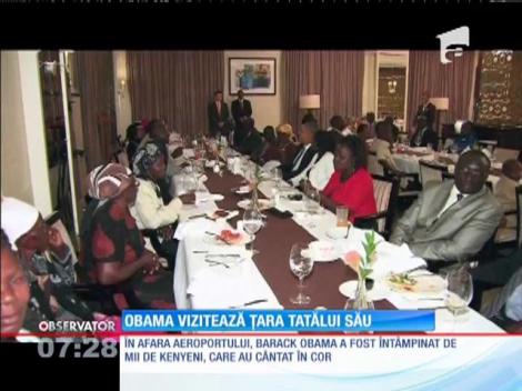 Obama vizitează țara tatălui său