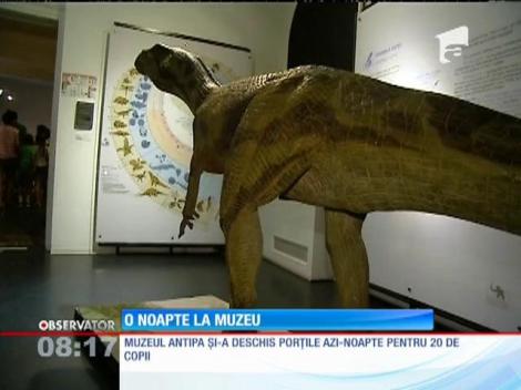 20 de copii au petrecut o noapte la muzeu