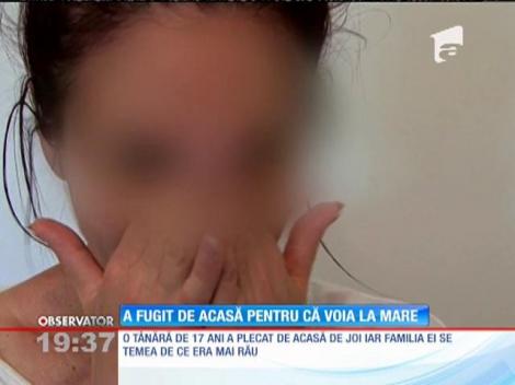 O elevă a fugit de acasă pentru că voia la mare
