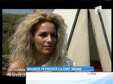 Turiștii de la Ocna Sibiului se pot caza într-un cort indian